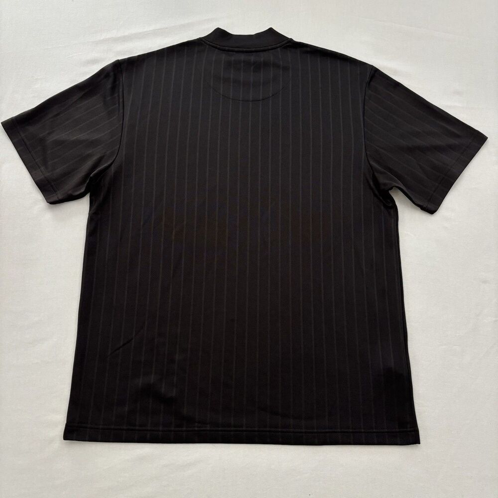 Pro Tour Performance Golf Shirt Mens Size L Black Striped Short Sleeve Polo RARE - Picture 2 of 6